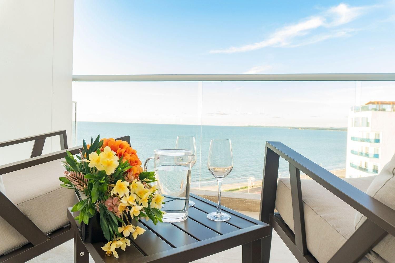 Acogedora Frente Al Mar + Vista Cb1427 Apartamento Cartagena
